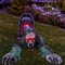 Halloween Scary Yard Decorations, Electric Crawling Ghost Long Hair Horror Voice Skeleton, Creeping Bloody Prop for Theme Park, Bar Haunted House Props Horror Layout Party Decor